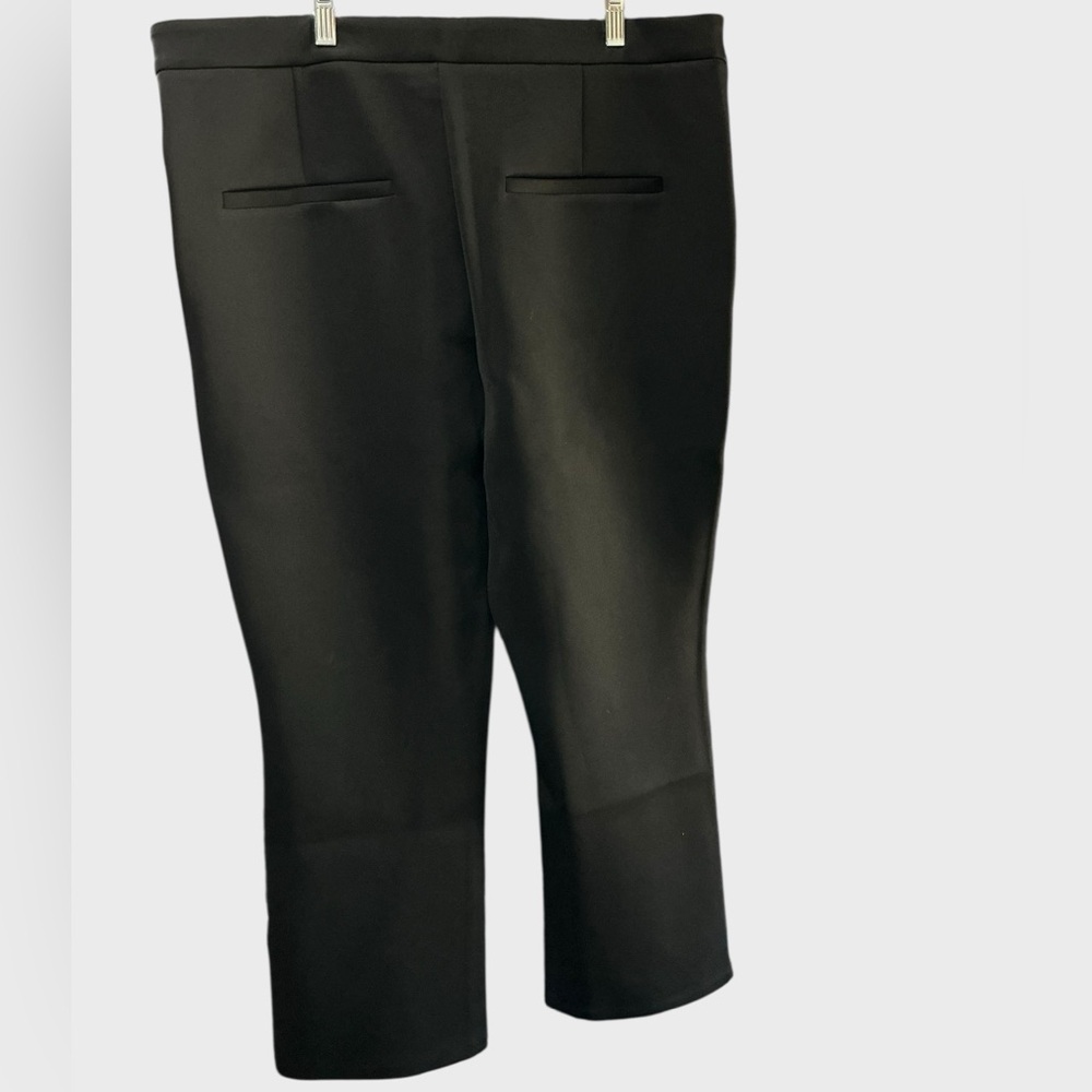 Good American Scuba Cropped Straight Trousers Black Size 16 NWT - Picture 5 of 10